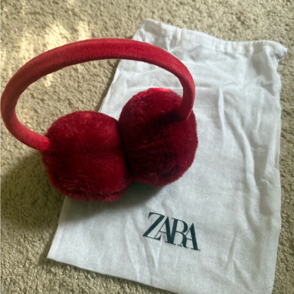 Zara Red Earmuff for Kids
